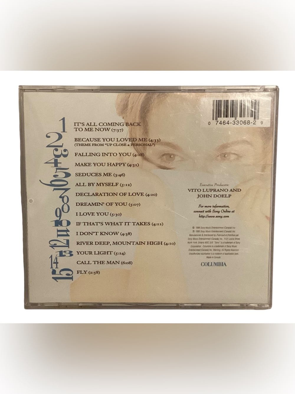 Celine Dion Falling Into You CD 1996 Grammy-Winning Pop Album Columbia - Picture 2 of 7